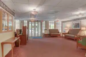 The lobby of Willoughby Post Acute