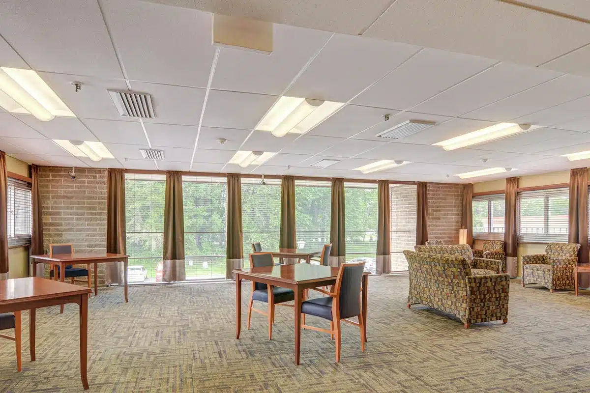 A common room in Willoughby Post Acute