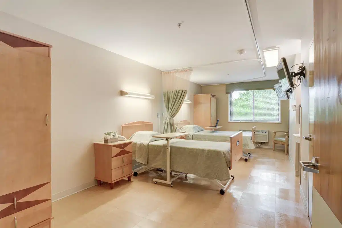 A shared room at Willoughby Post Acute